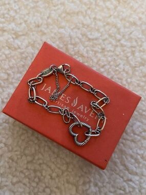 James Avery Changeable Heart Charm Bracelet